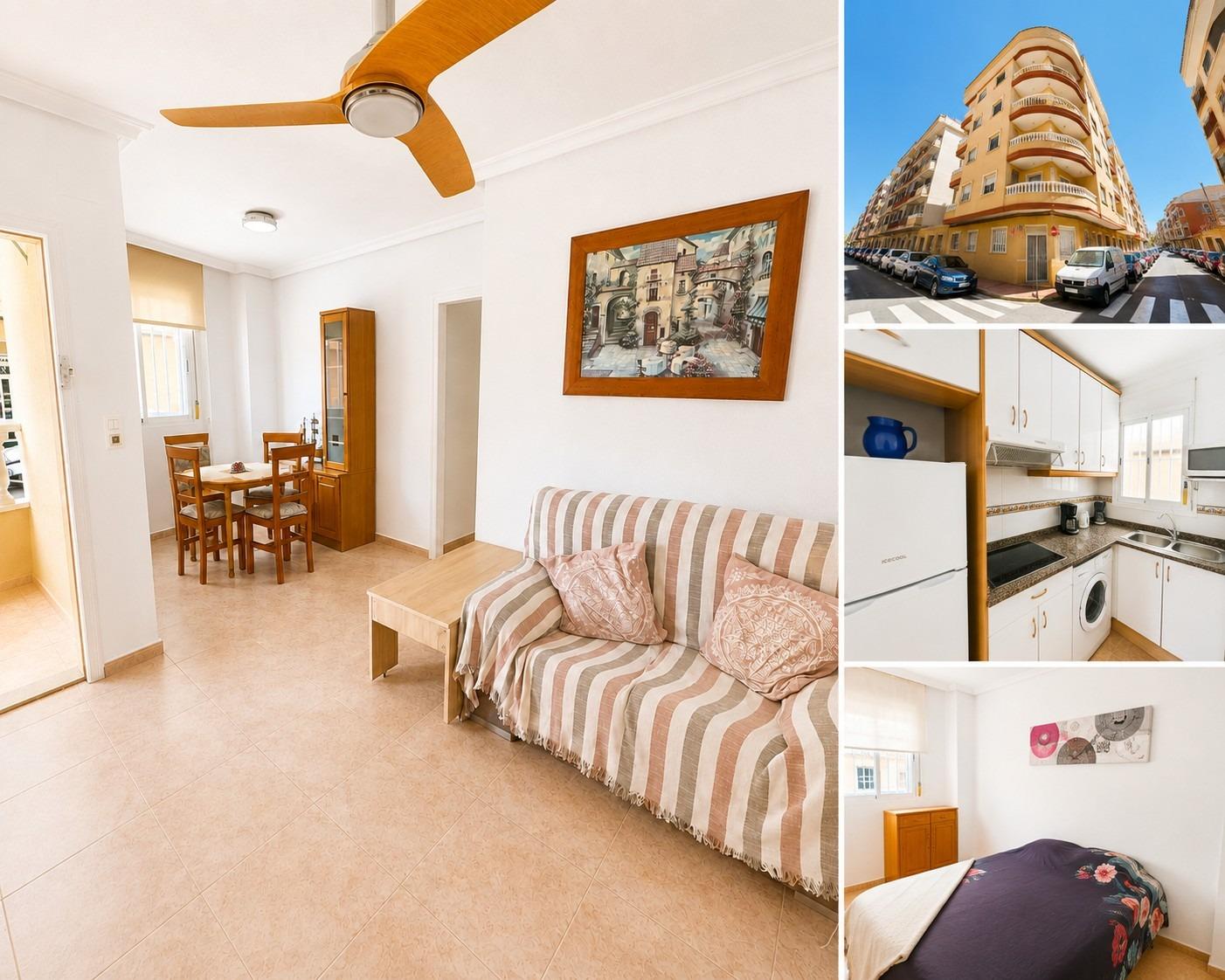 PŘÍZEMNÍ APARTMÁN SE 2 LOŽNICEMI A VLASTNÍM VSTUPEM – 500 M OD PLAYA DEL CURA, TORREVIEJA