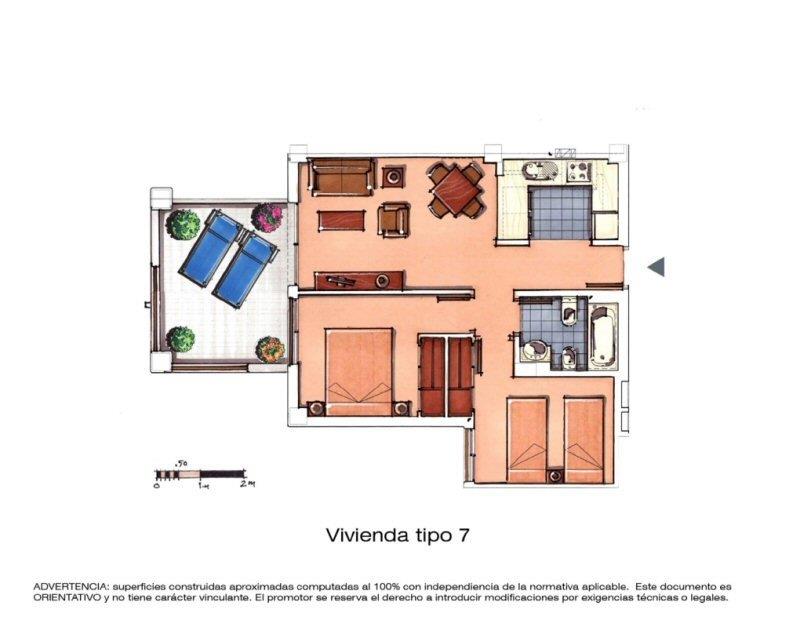 Apartmán s jižní orientací a krásným výhledem na golfové hřiště – Terrazas de la Torre