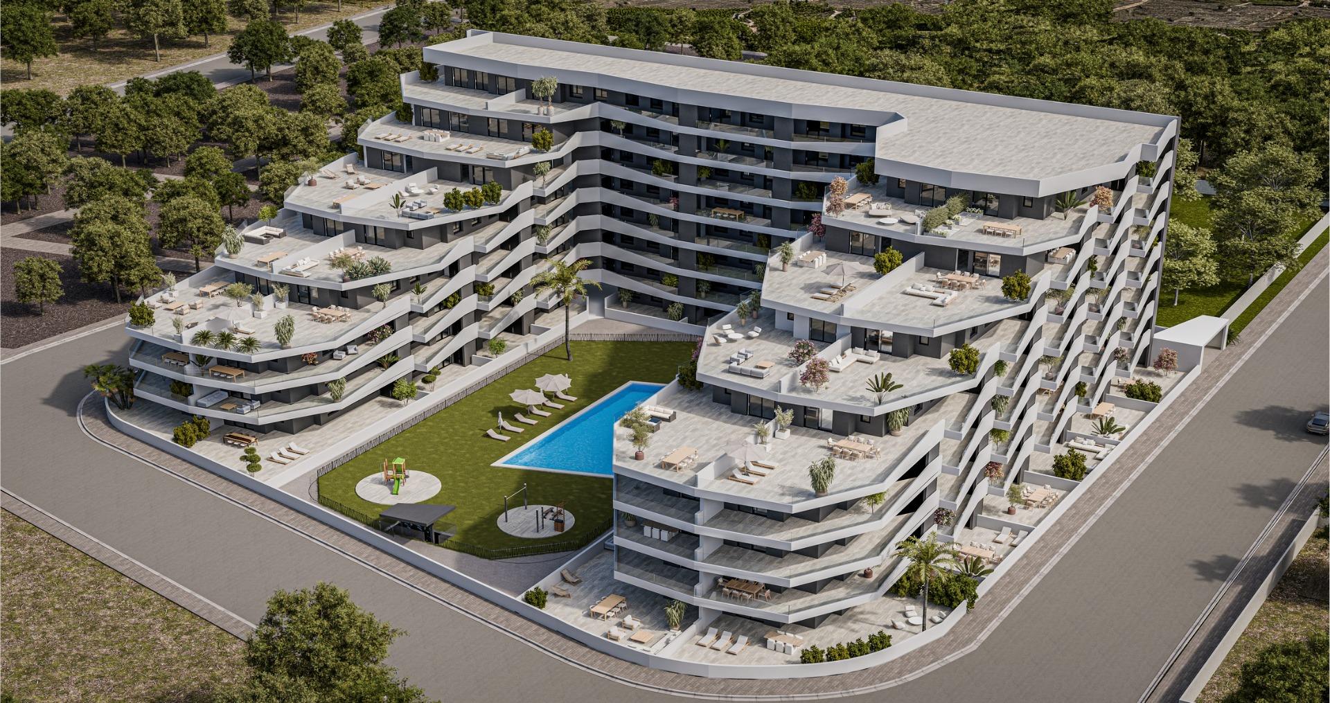 NOVÉ APARTMÁNY S BAZÉNEM V SAN MIGUEL DE SALINAS