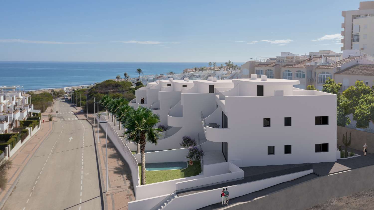 Apartmány s výhledem na moře v La Mata, Torrevieja