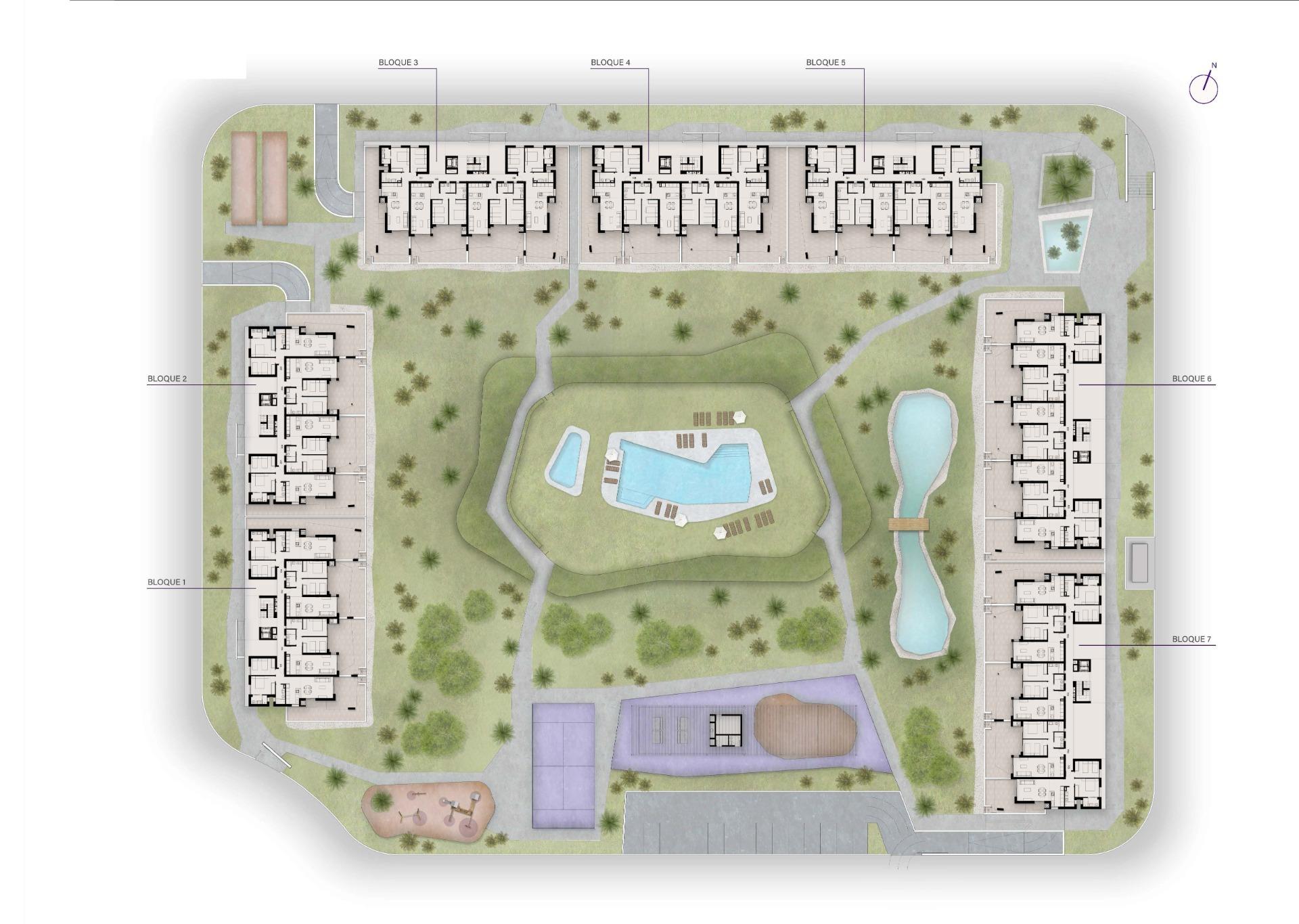 Nový rezidenční komplex v La Siesta, Torrevieja ! Moderní apartmány s vynikajícím vybavením !