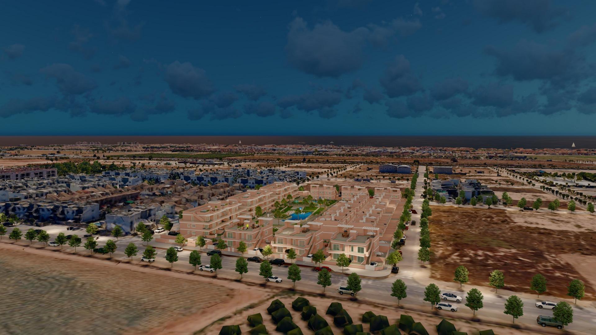 Exkluzivní novostavba v Pilar de la Horadada, Costa Blanca, Moderní domy v blízkosti moře.