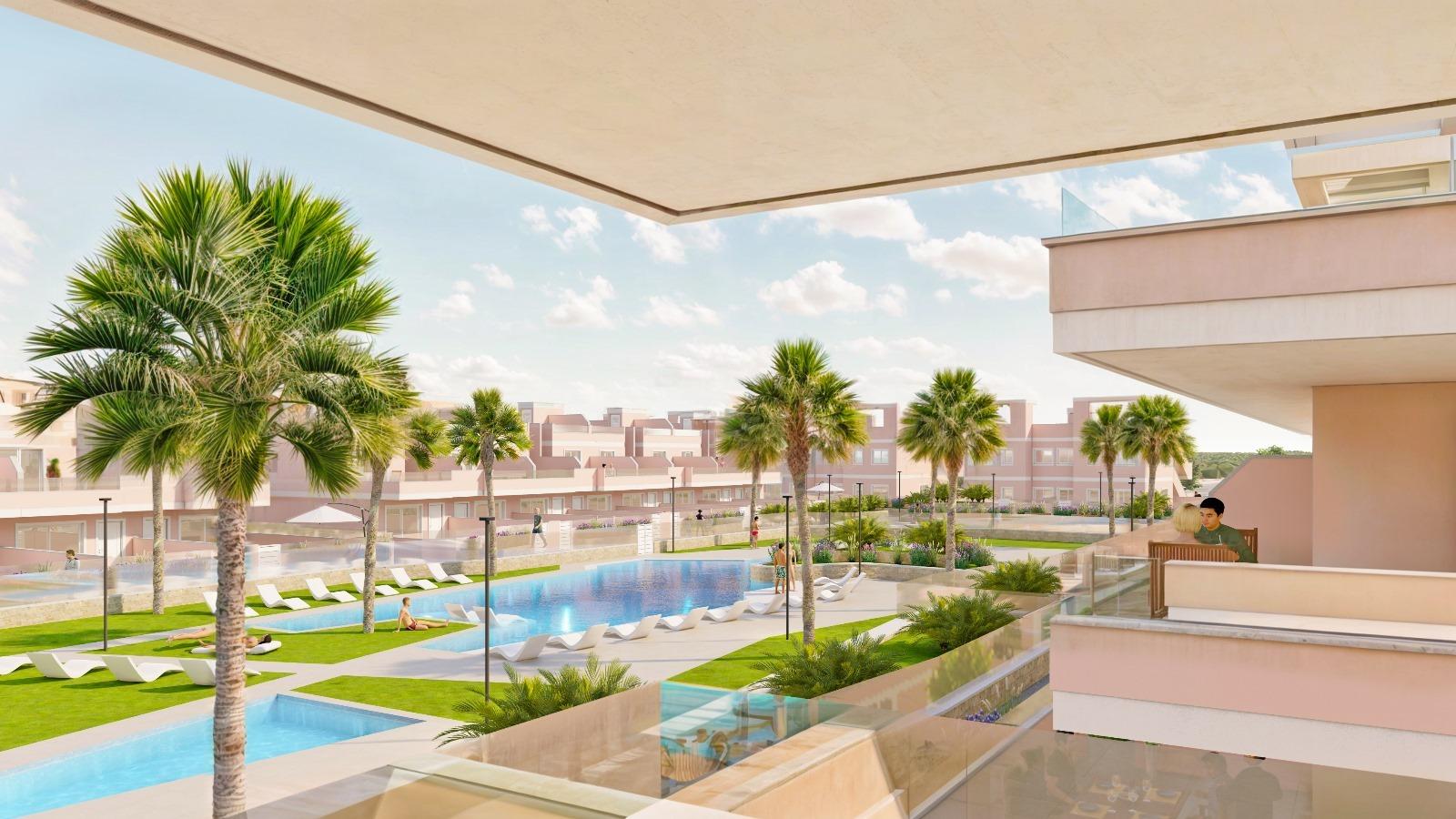 Exkluzivní novostavba v Pilar de la Horadada, Costa Blanca, Moderní domy v blízkosti moře.