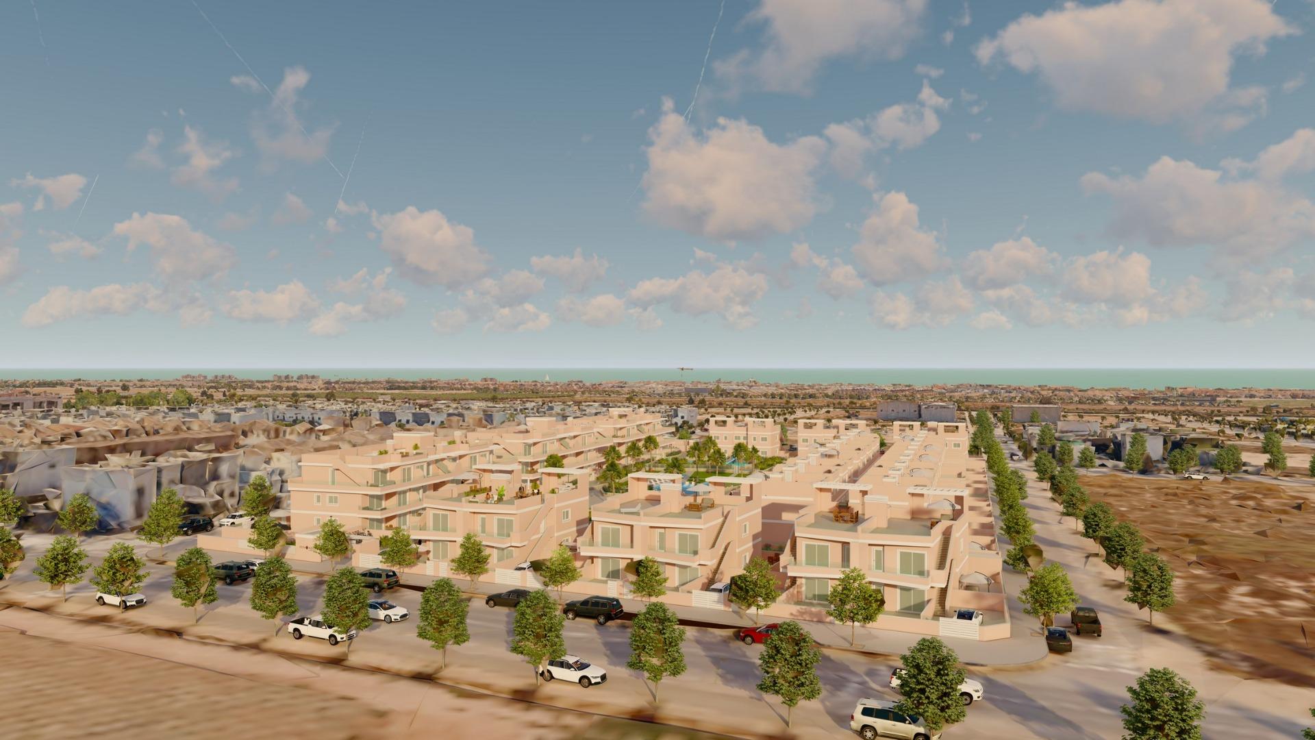 Exkluzivní novostavba v Pilar de la Horadada, Costa Blanca, Moderní domy v blízkosti moře.