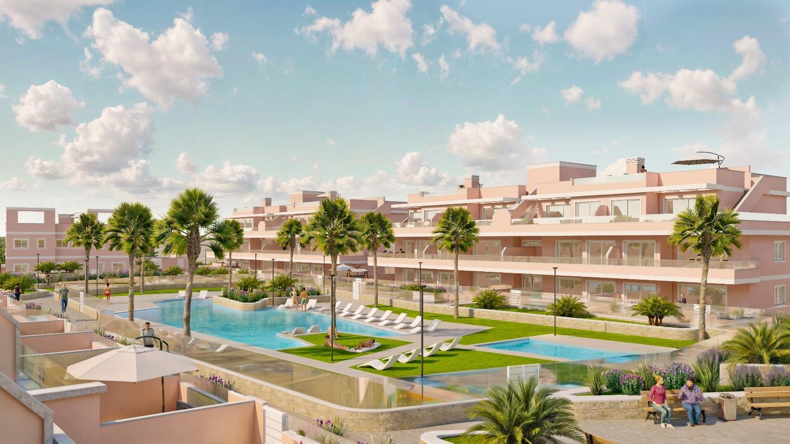 Exkluzivní novostavba v Pilar de la Horadada, Costa Blanca, Moderní domy v blízkosti moře.