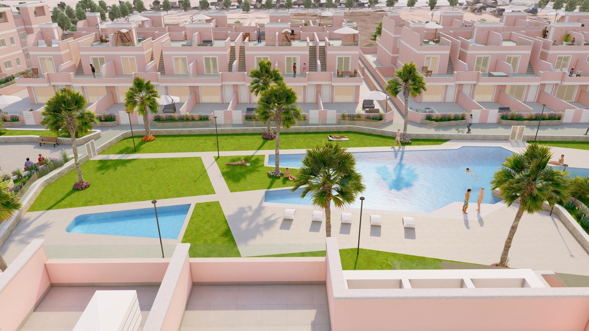 Exkluzivní novostavba v Pilar de la Horadada, Costa Blanca, Moderní domy v blízkosti moře.