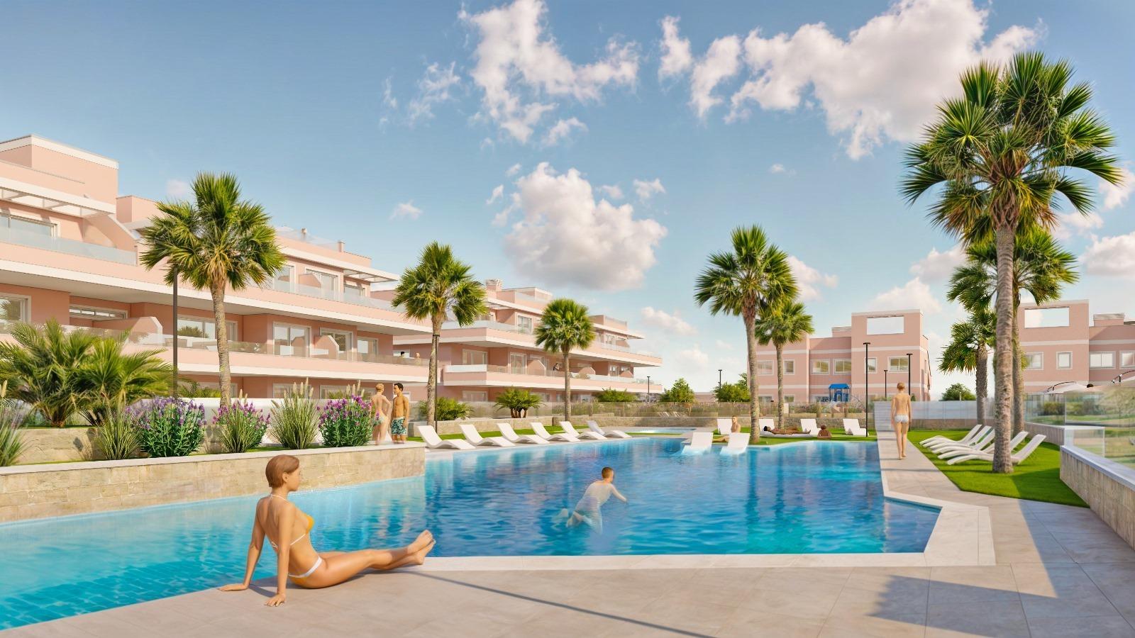 Exkluzivní novostavba v Pilar de la Horadada, Costa Blanca, Moderní domy v blízkosti moře.