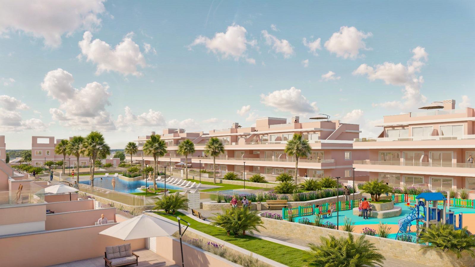 Exkluzivní novostavba v Pilar de la Horadada, Costa Blanca, Moderní domy v blízkosti moře.