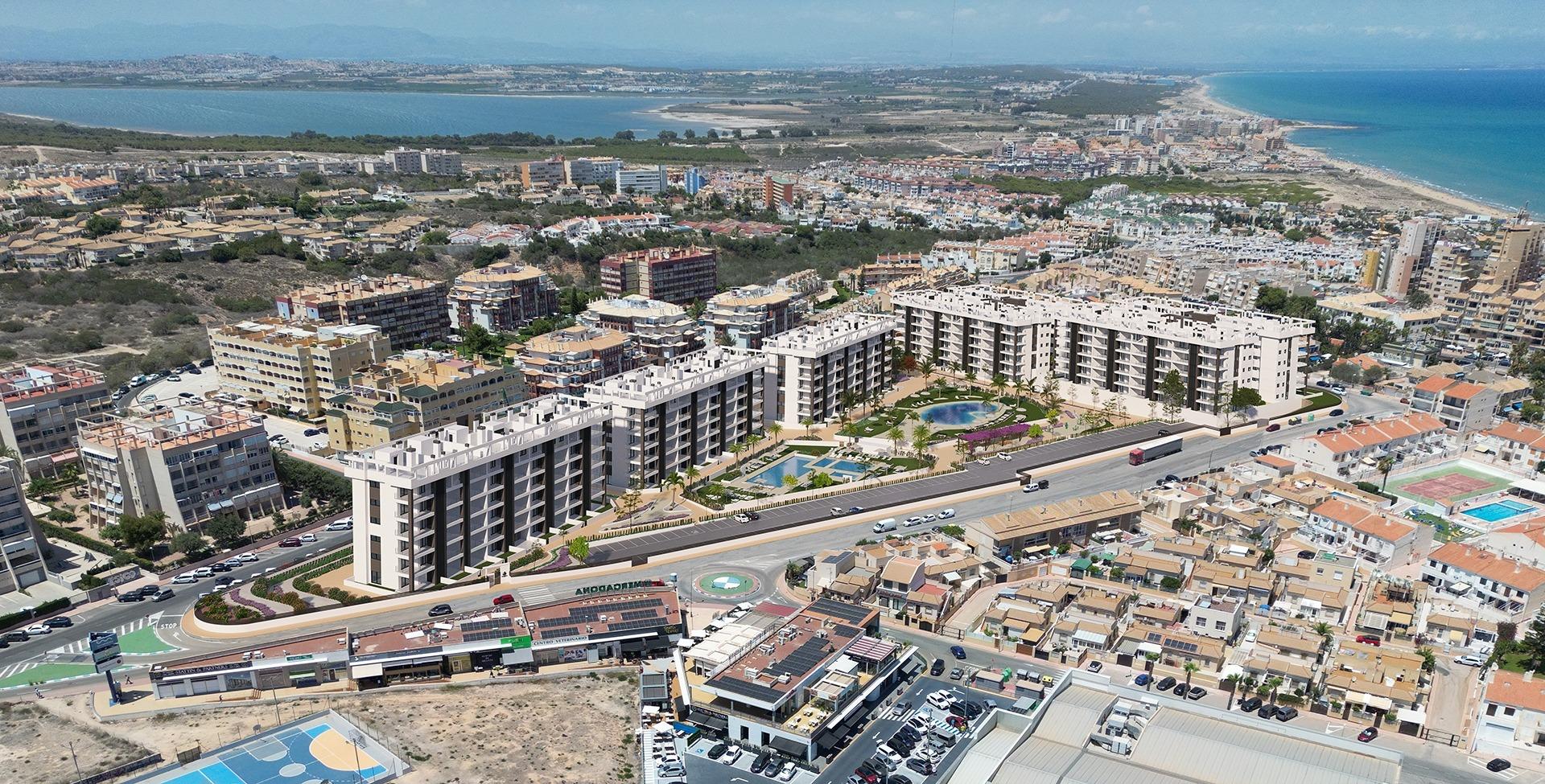 NEW GATED COMMUNITY IN TORREVIEJA, JUST 700M FROM THE BEACH