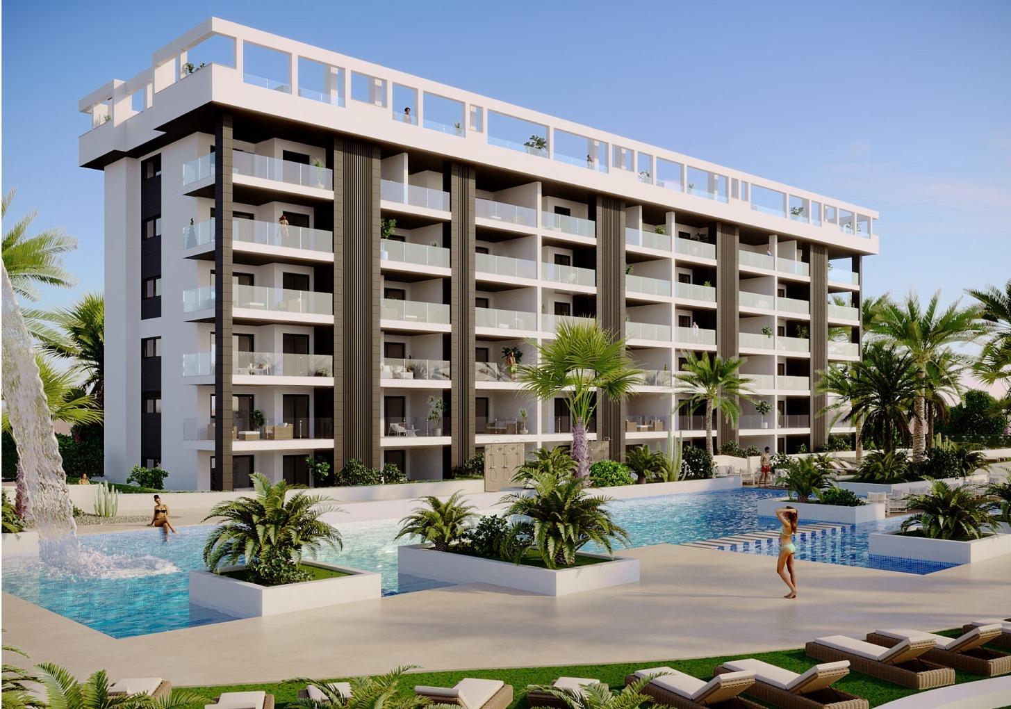 NEW GATED COMMUNITY IN TORREVIEJA, JUST 700M FROM THE BEACH