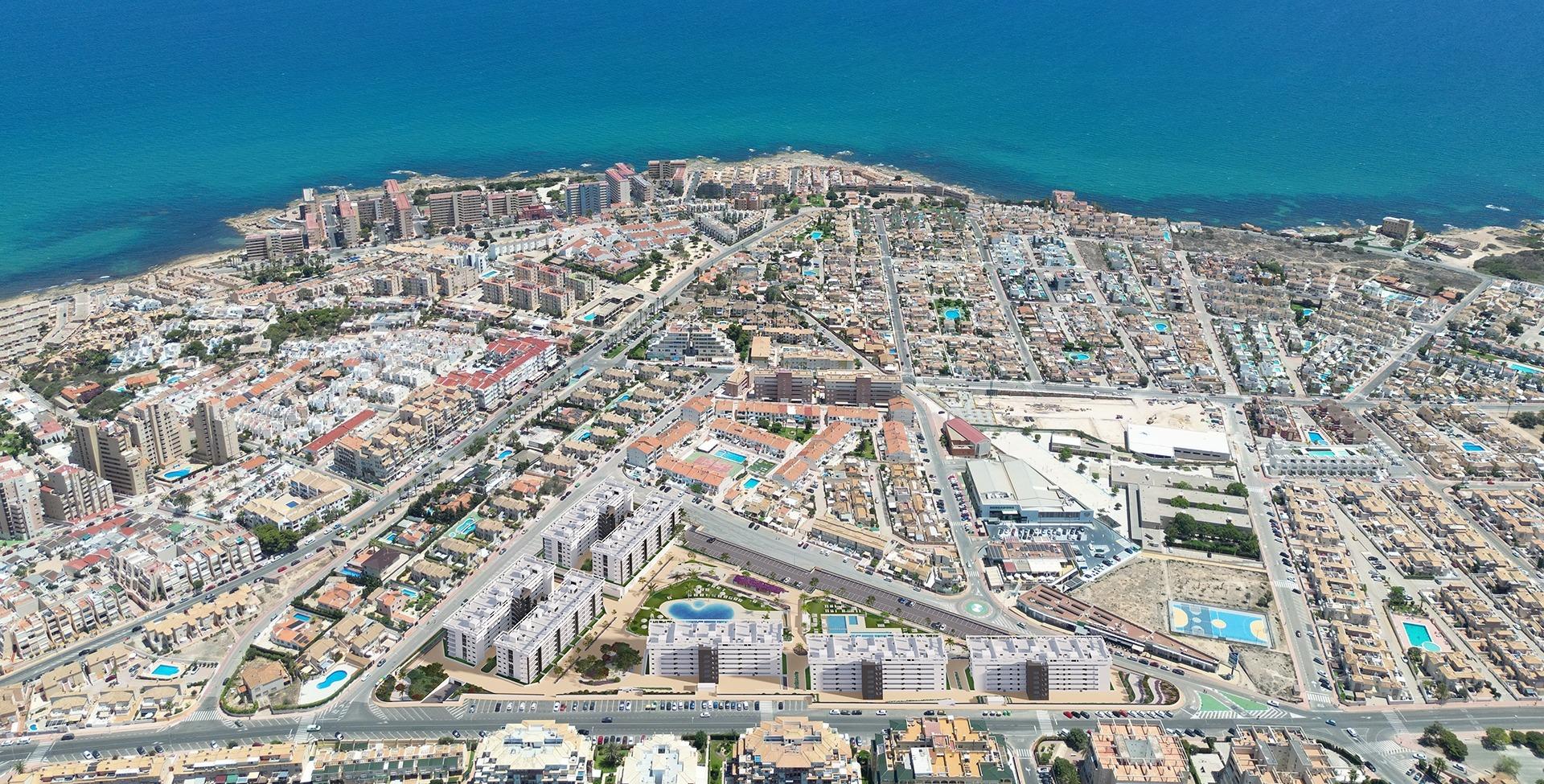 NEW GATED COMMUNITY IN TORREVIEJA, JUST 700M FROM THE BEACH