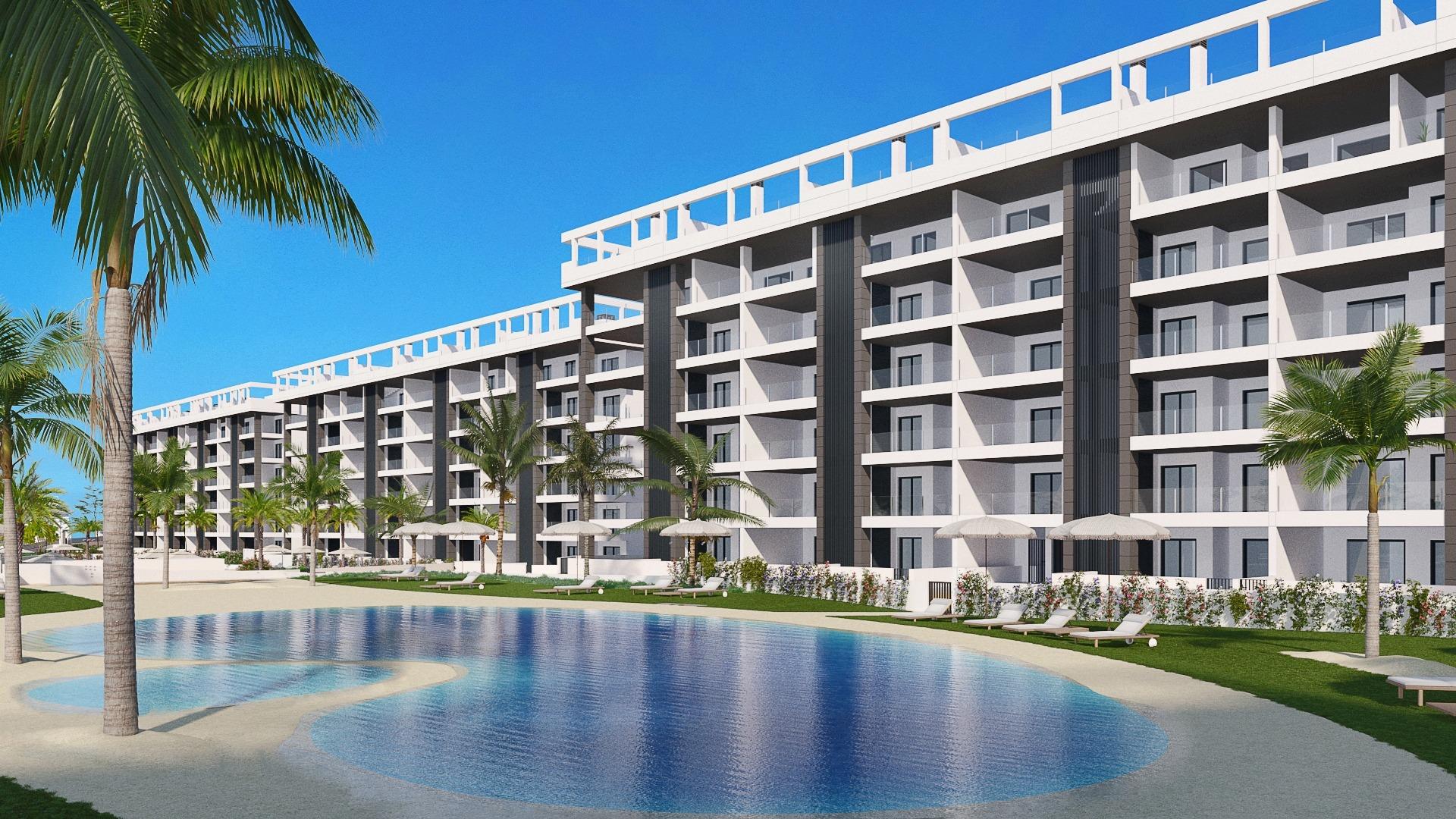 NEW GATED COMMUNITY IN TORREVIEJA, JUST 700M FROM THE BEACH