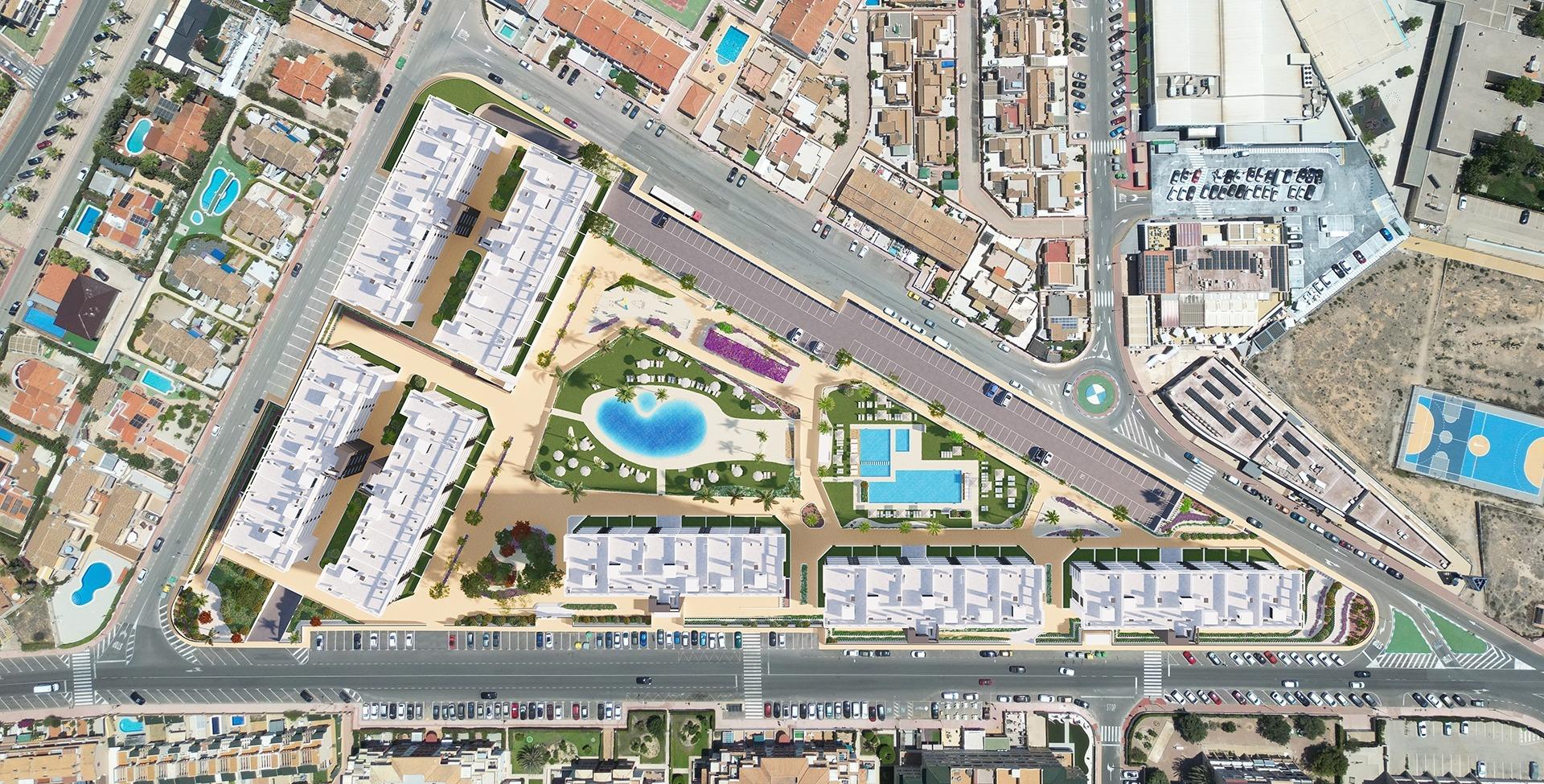 NEW GATED COMMUNITY IN TORREVIEJA, JUST 700M FROM THE BEACH